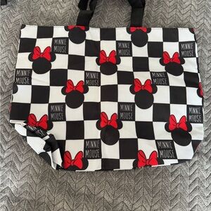 2 Minnie Mouse Checkered Tote Bag